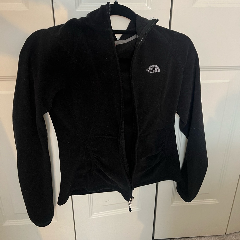 black north face zip up